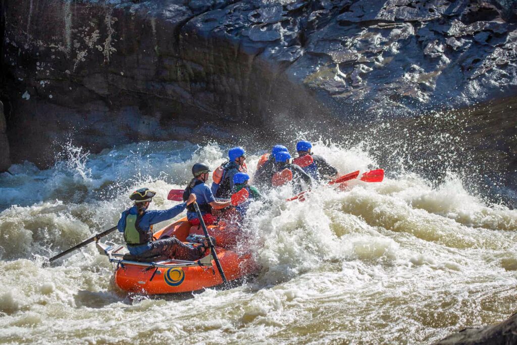 Upper Gauley River Half Day Rafting Pillow Rock