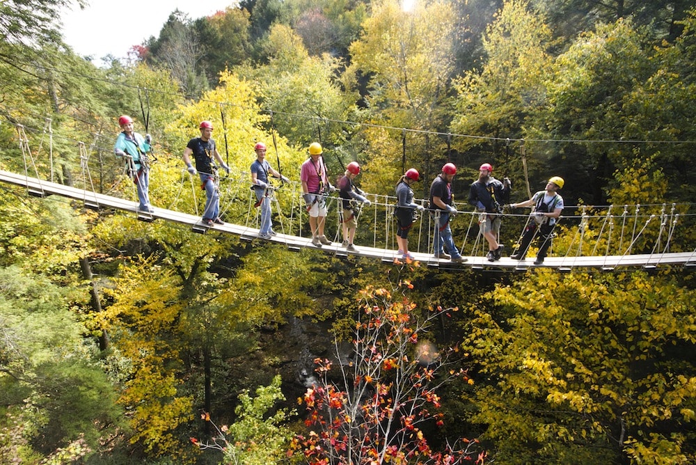 Fall In Love With The New River Gorge Autumn Treetops Zipline Canopy Tour Adventures On The Gorge