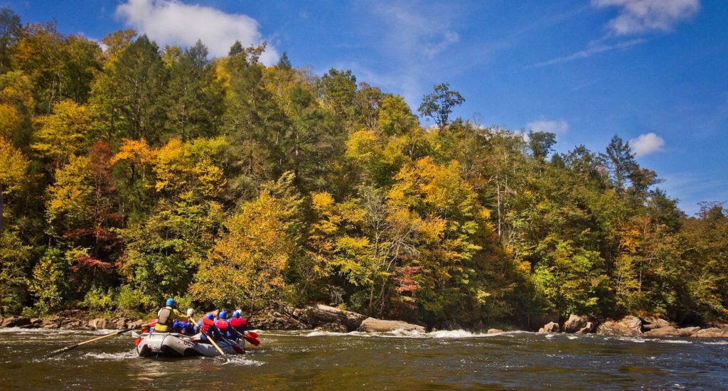 Fall Lower New River Whitewater Rafting Adventures on the Gorge
