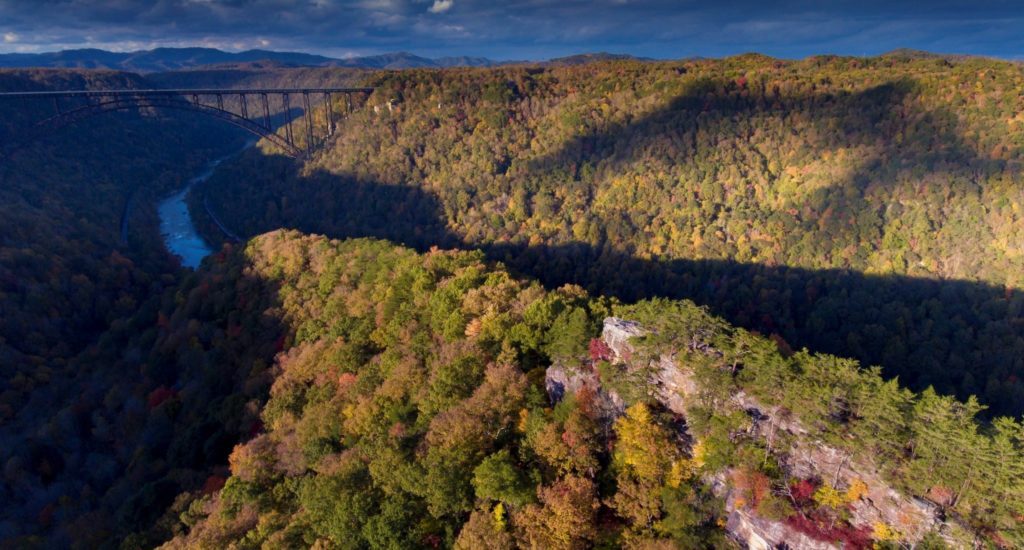 New River Gorge Bridge Sunset Fall in the New River Gorge Adventures on the Gorge