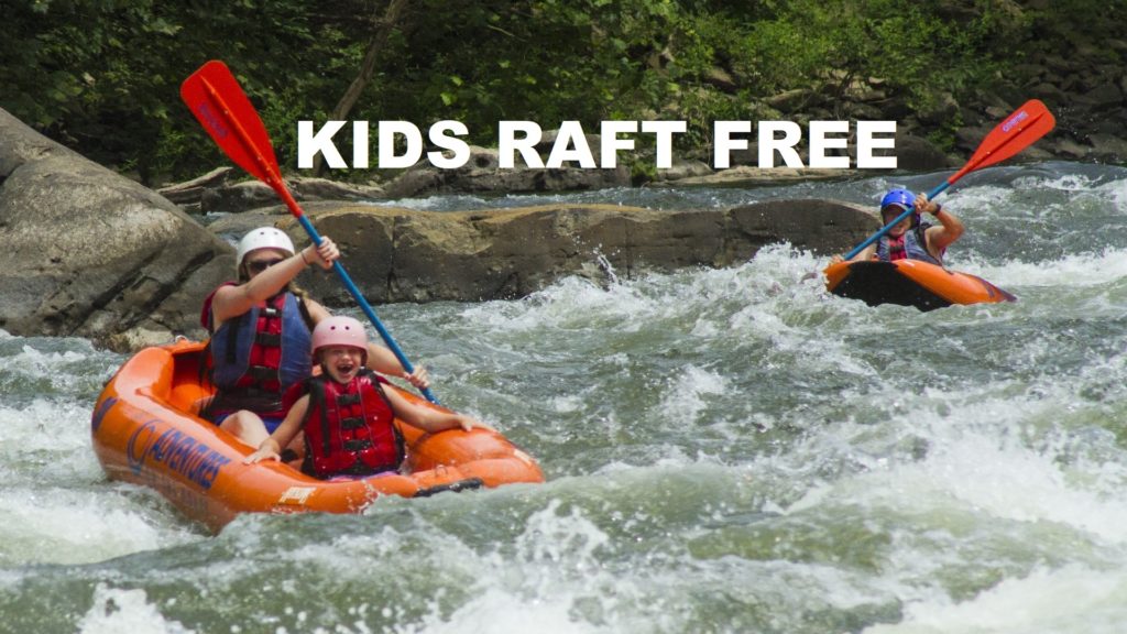 Kids Raft Free Upper New River Whitewater Rafting Adventures on the Gorge