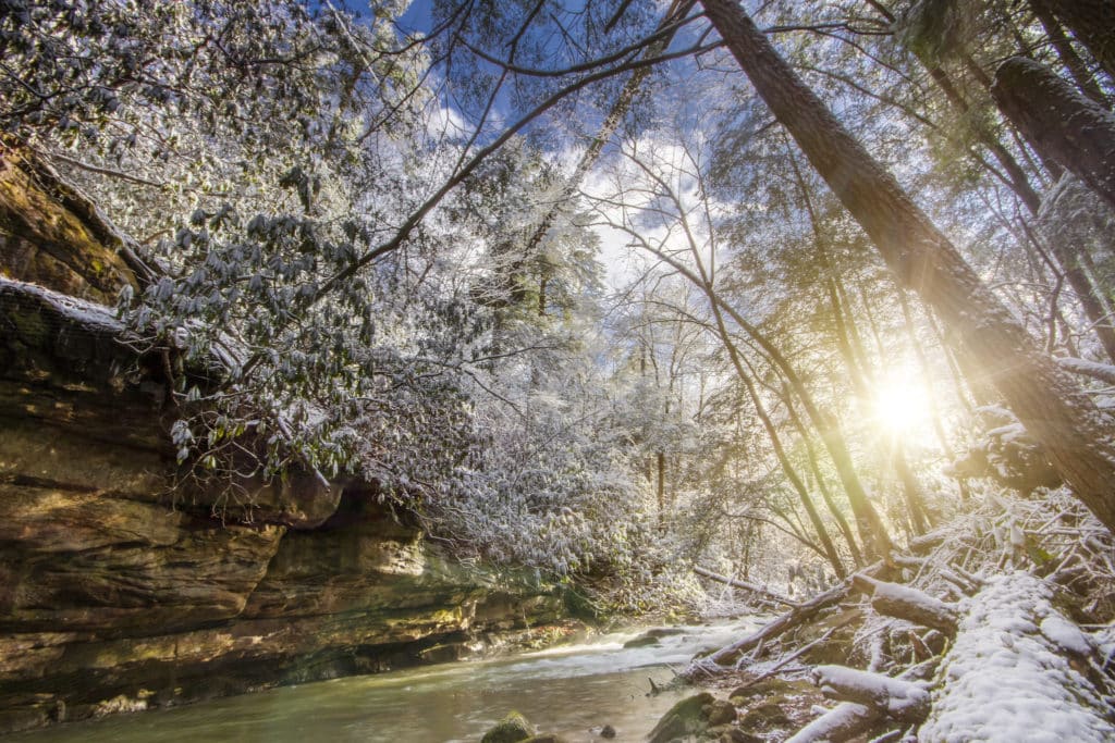 Mill Creek Winter Snow Secret Season Adventures on the Gorge