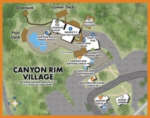 Canyon Rim Village Resort Map