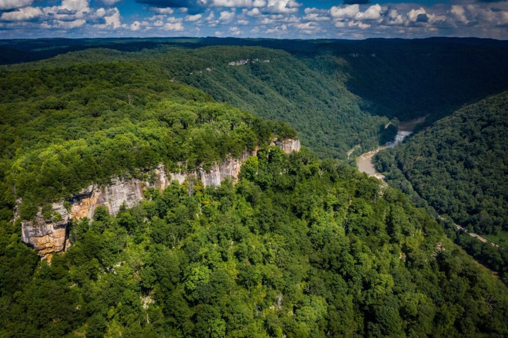 Picture Of Spring In West Virginia Over The New River Gorge